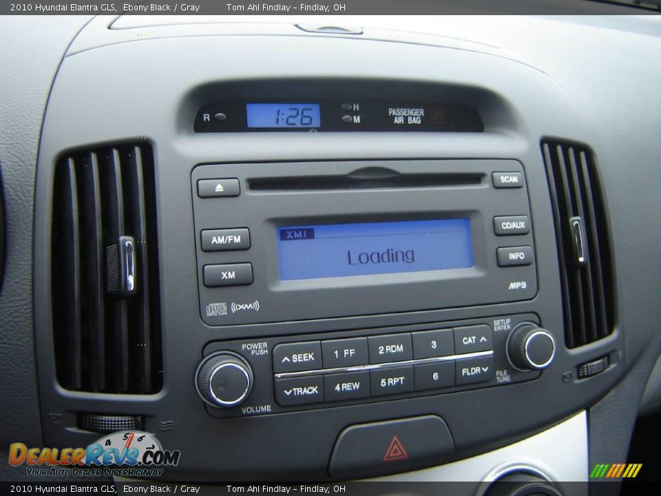 2010 Hyundai Elantra GLS Ebony Black / Gray Photo #14