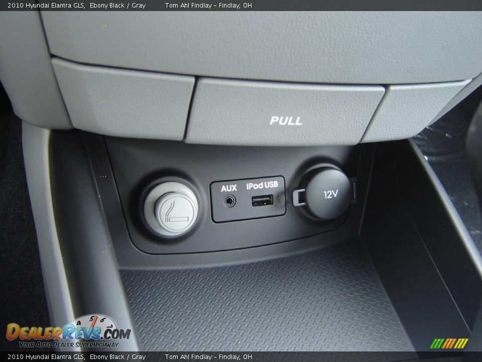 2010 Hyundai Elantra GLS Ebony Black / Gray Photo #16