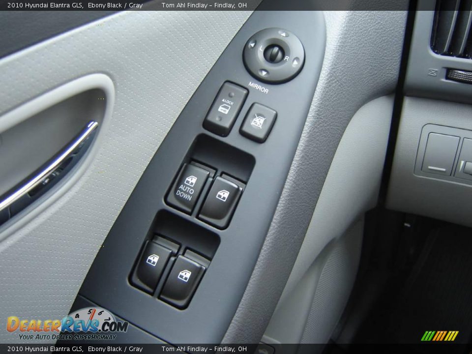 2010 Hyundai Elantra GLS Ebony Black / Gray Photo #18