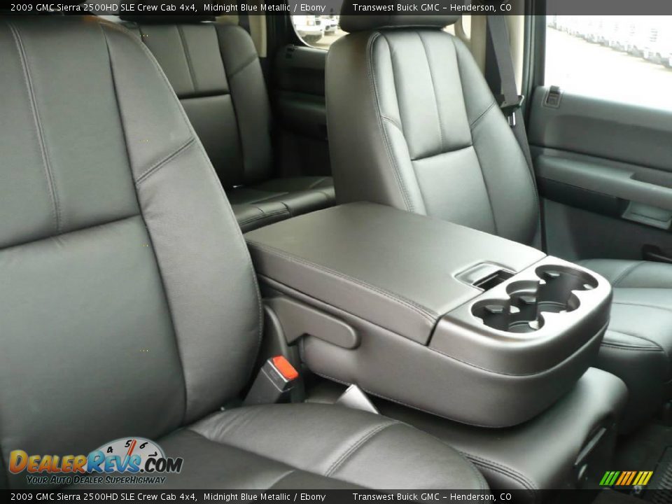 2009 GMC Sierra 2500HD SLE Crew Cab 4x4 Midnight Blue Metallic / Ebony Photo #5