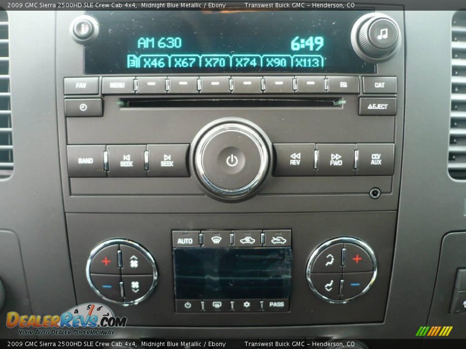 2009 GMC Sierra 2500HD SLE Crew Cab 4x4 Midnight Blue Metallic / Ebony Photo #7