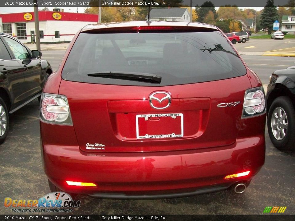 2010 Mazda CX-7 i Sport Copper Red / Sand Photo #4