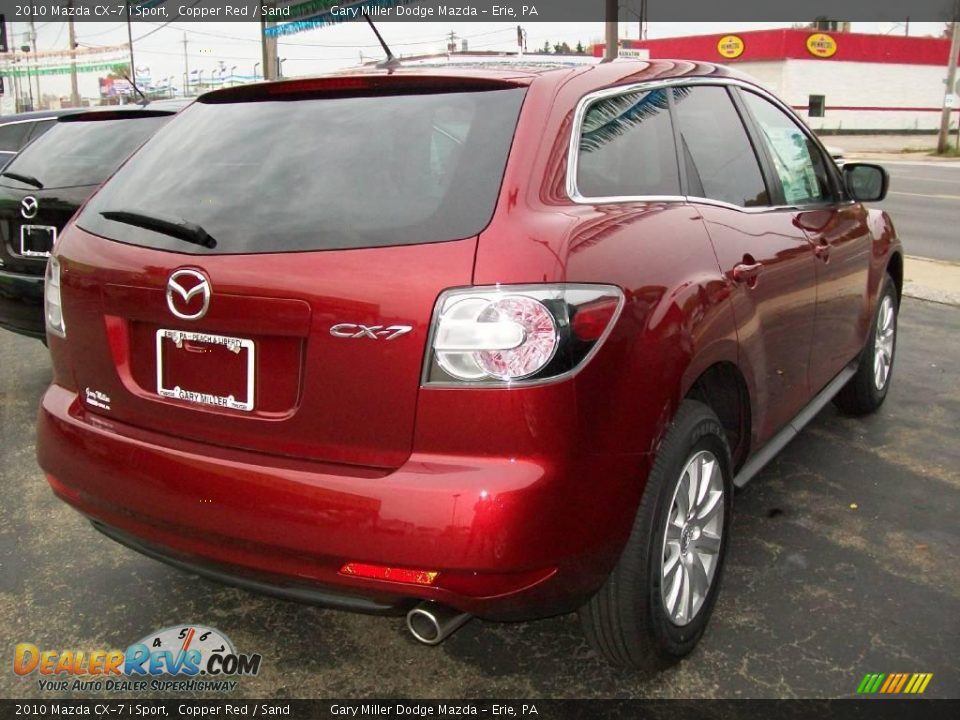 2010 Mazda CX-7 i Sport Copper Red / Sand Photo #6