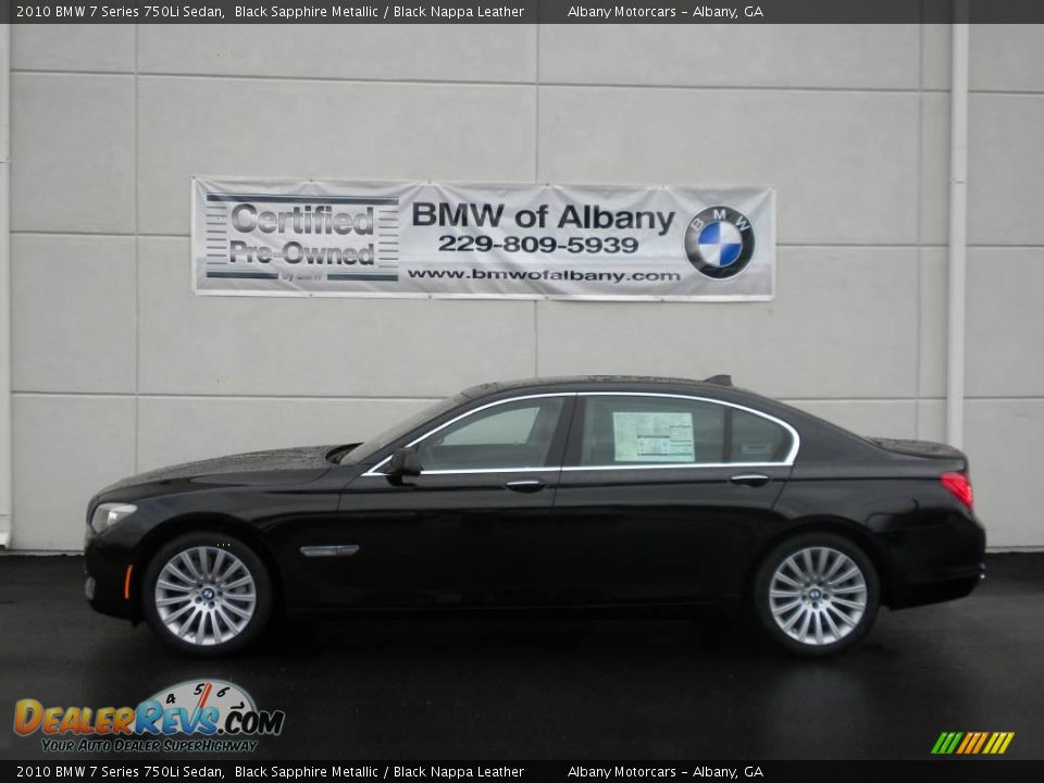 2010 BMW 7 Series 750Li Sedan Black Sapphire Metallic / Black Nappa Leather Photo #1