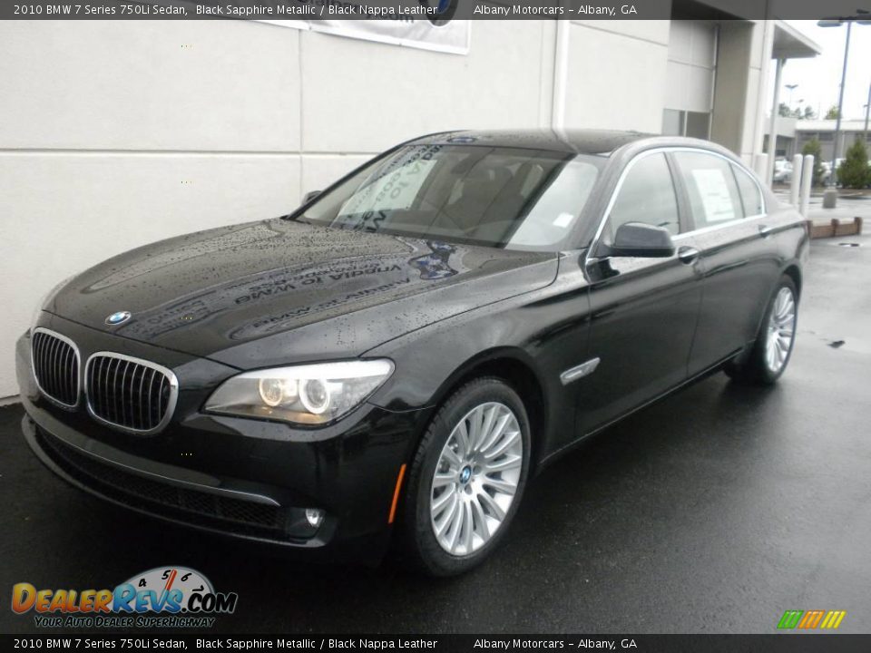 2010 BMW 7 Series 750Li Sedan Black Sapphire Metallic / Black Nappa Leather Photo #2