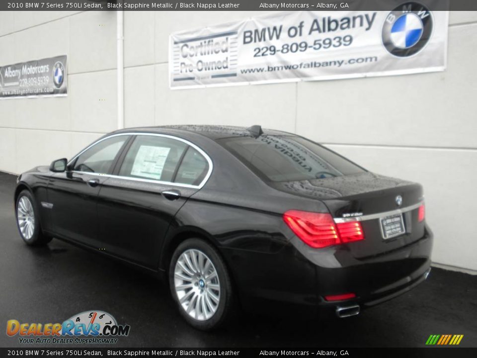 2010 BMW 7 Series 750Li Sedan Black Sapphire Metallic / Black Nappa Leather Photo #3