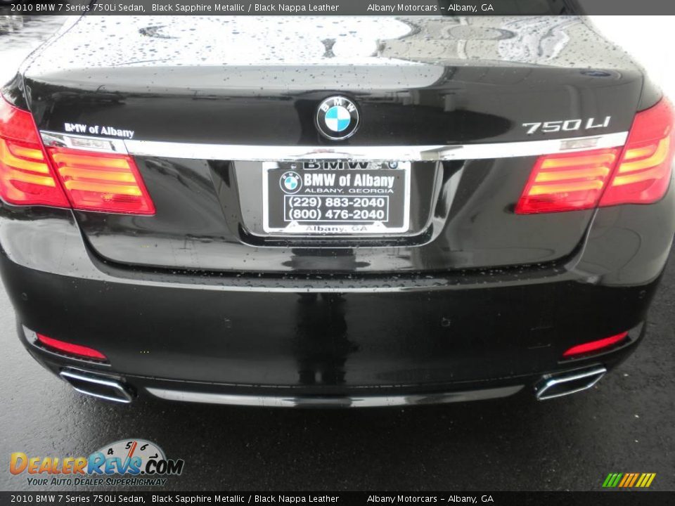 2010 BMW 7 Series 750Li Sedan Black Sapphire Metallic / Black Nappa Leather Photo #4