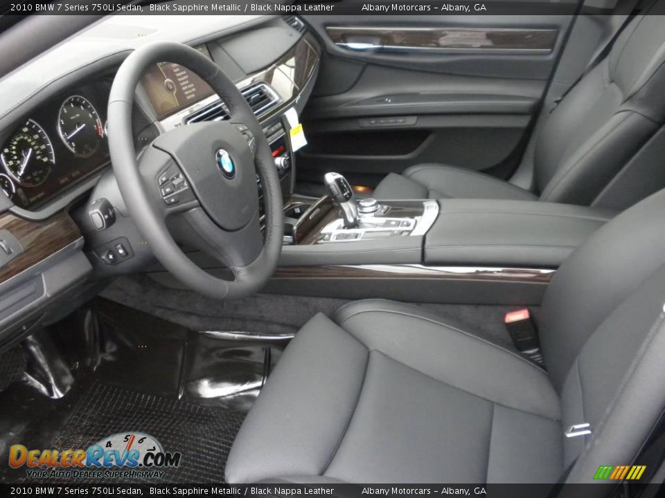 2010 BMW 7 Series 750Li Sedan Black Sapphire Metallic / Black Nappa Leather Photo #6