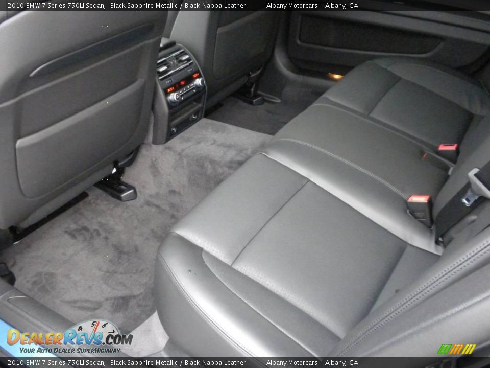 2010 BMW 7 Series 750Li Sedan Black Sapphire Metallic / Black Nappa Leather Photo #11