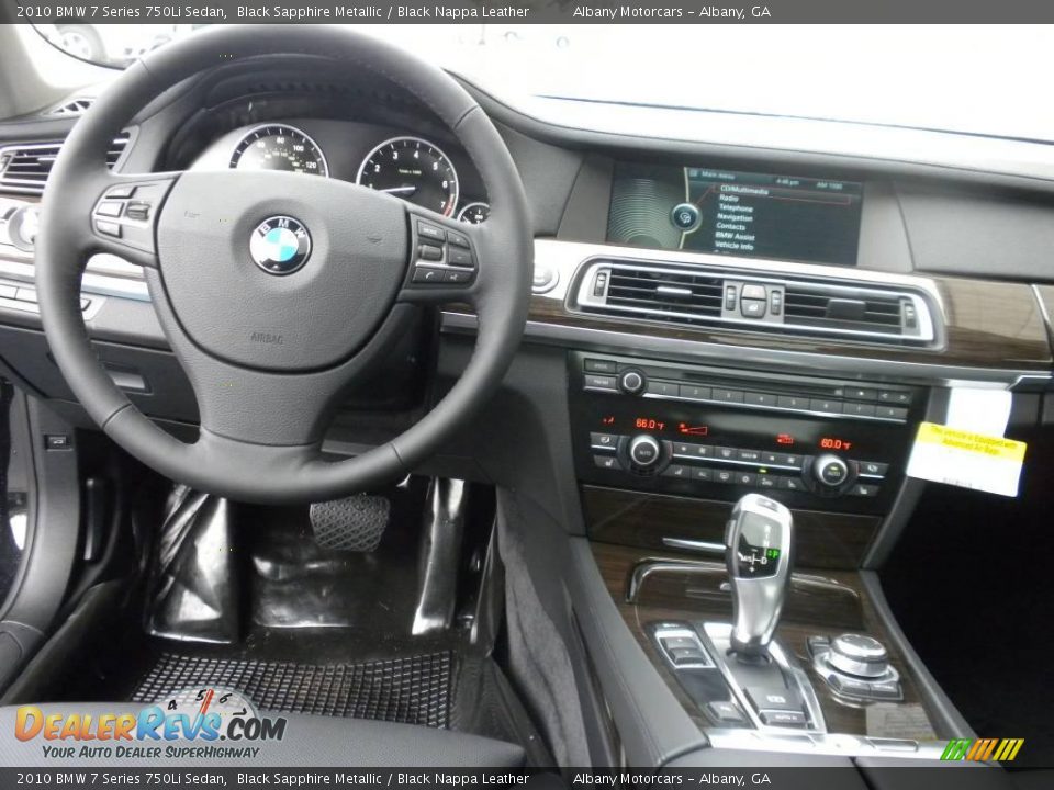 2010 BMW 7 Series 750Li Sedan Black Sapphire Metallic / Black Nappa Leather Photo #13