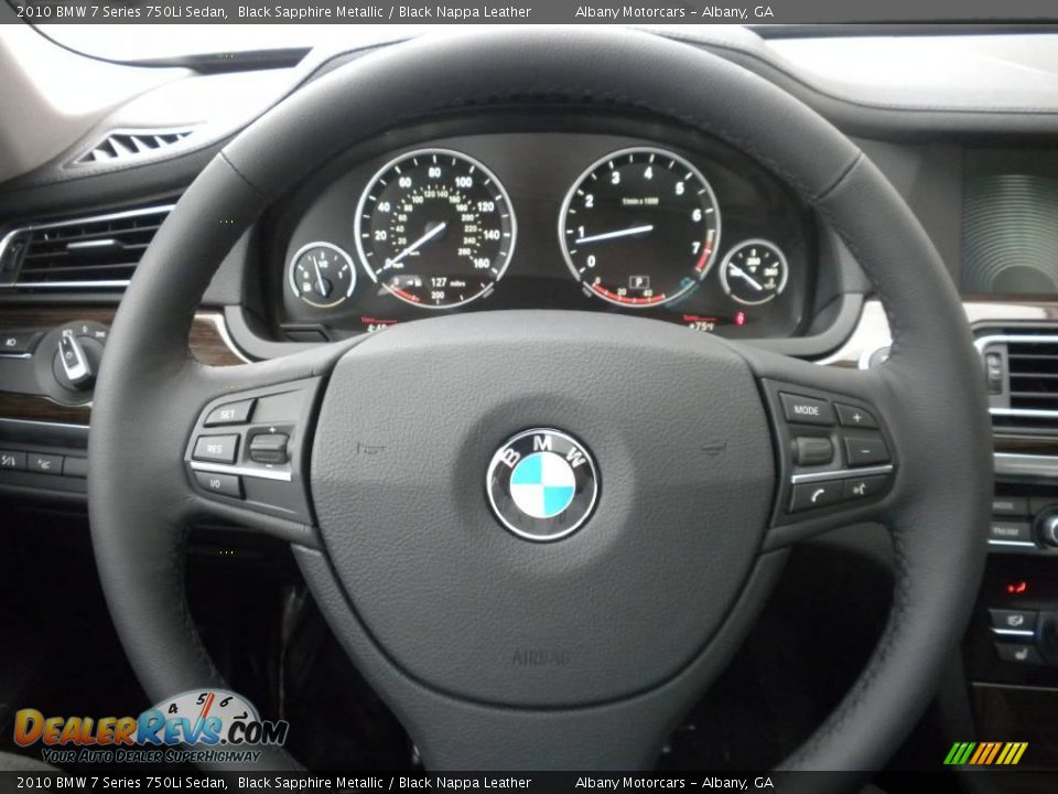 2010 BMW 7 Series 750Li Sedan Black Sapphire Metallic / Black Nappa Leather Photo #17