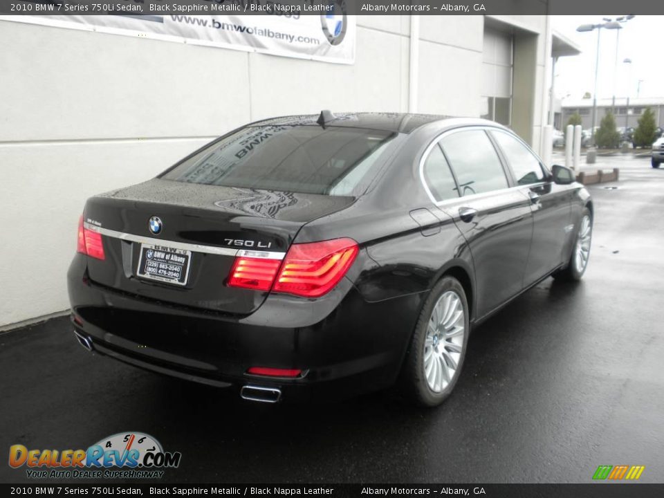 2010 BMW 7 Series 750Li Sedan Black Sapphire Metallic / Black Nappa Leather Photo #24
