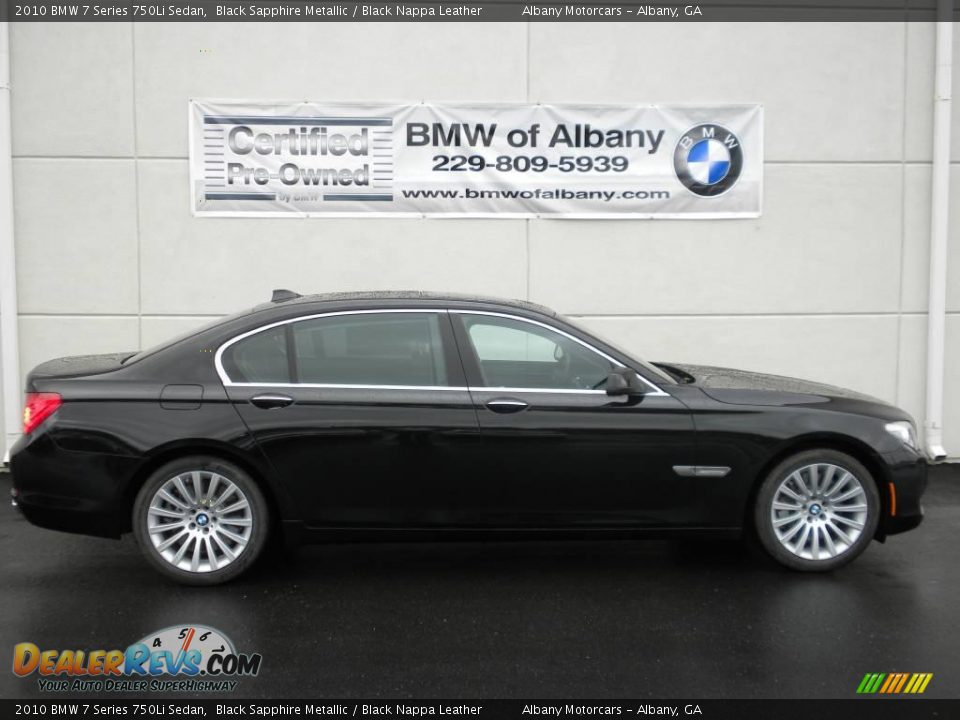 2010 BMW 7 Series 750Li Sedan Black Sapphire Metallic / Black Nappa Leather Photo #25