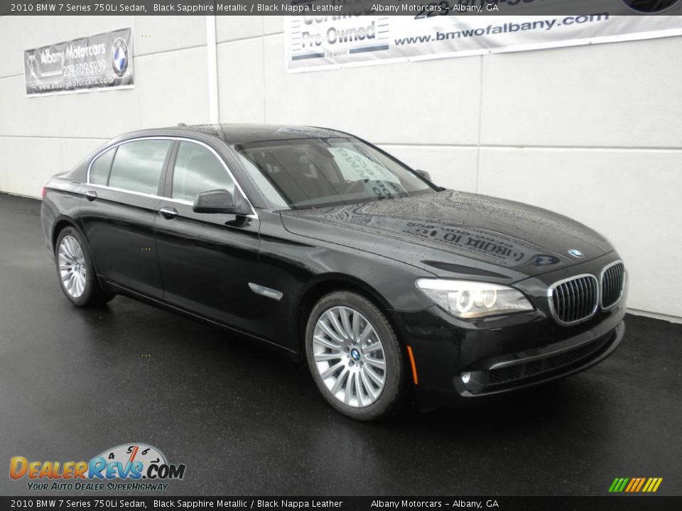 2010 BMW 7 Series 750Li Sedan Black Sapphire Metallic / Black Nappa Leather Photo #26