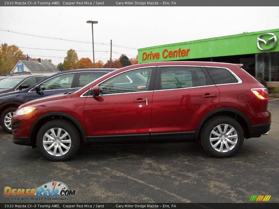 2010 Mazda CX-9 Touring AWD Copper Red Mica / Sand Photo #2