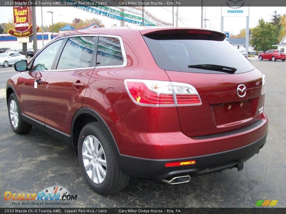 2010 Mazda CX-9 Touring AWD Copper Red Mica / Sand Photo #3