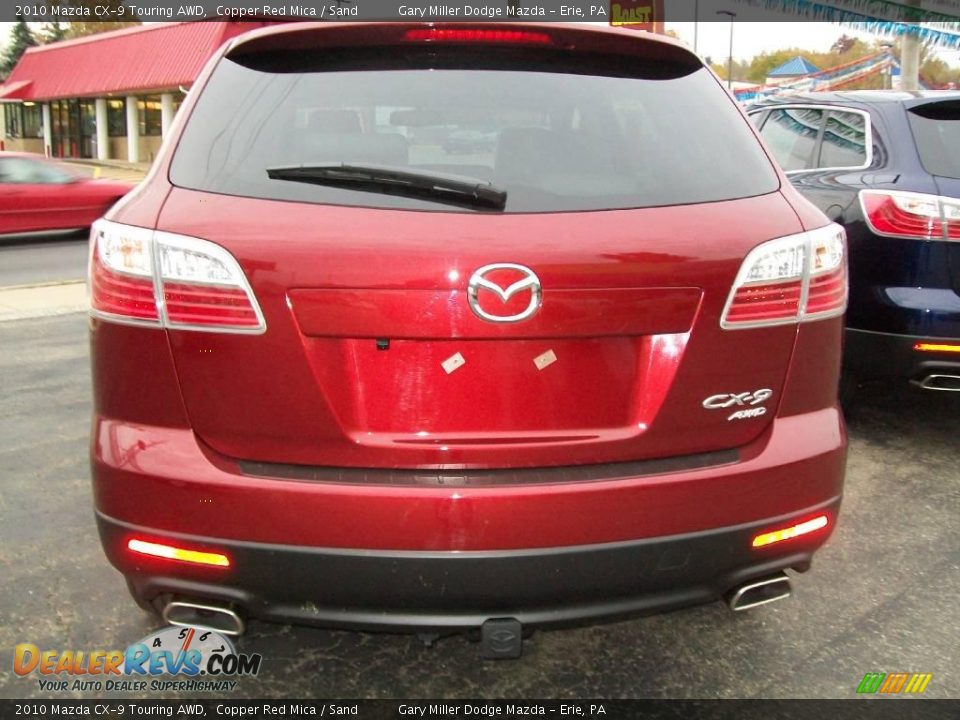 2010 Mazda CX-9 Touring AWD Copper Red Mica / Sand Photo #4