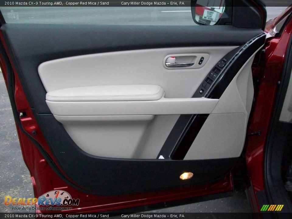 2010 Mazda CX-9 Touring AWD Copper Red Mica / Sand Photo #10