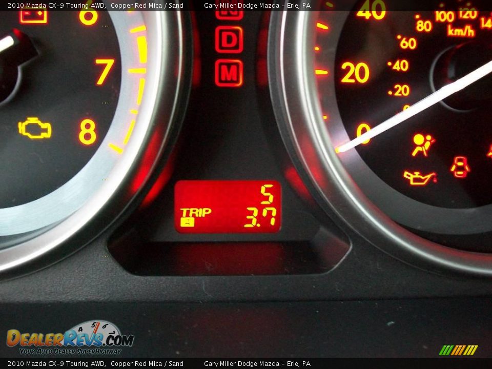 2010 Mazda CX-9 Touring AWD Copper Red Mica / Sand Photo #15