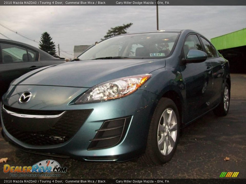 2010 Mazda MAZDA3 i Touring 4 Door Gunmetal Blue Mica / Black Photo #1