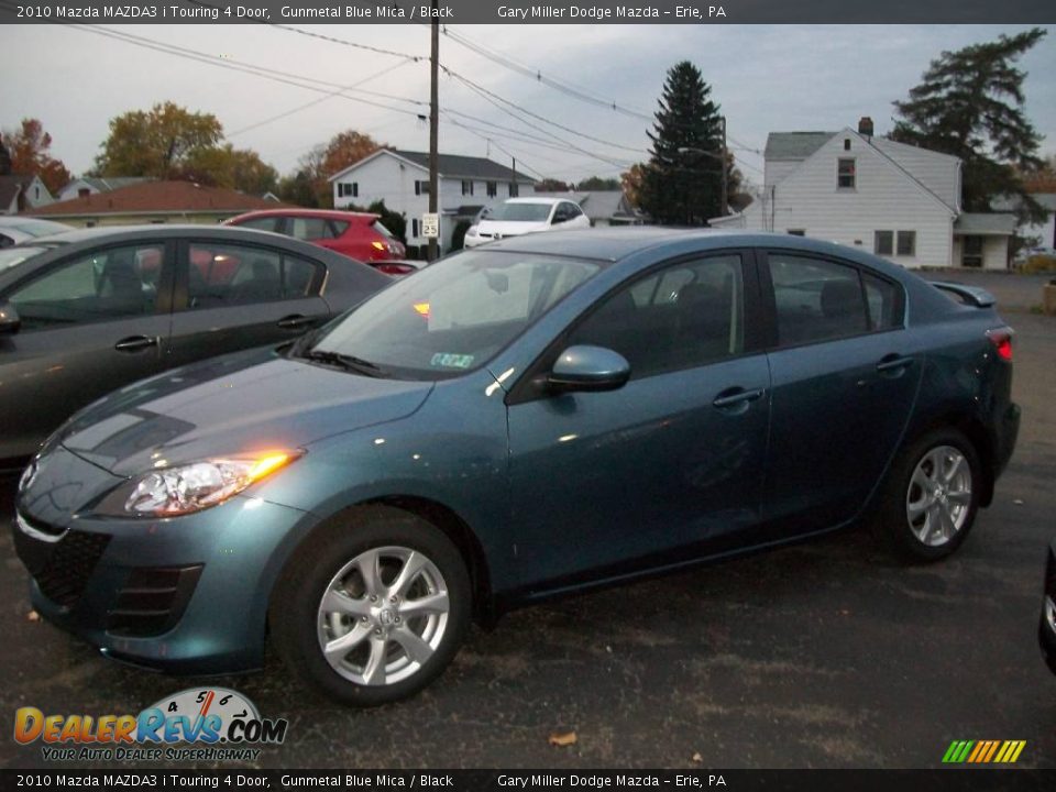 2010 Mazda MAZDA3 i Touring 4 Door Gunmetal Blue Mica / Black Photo #2