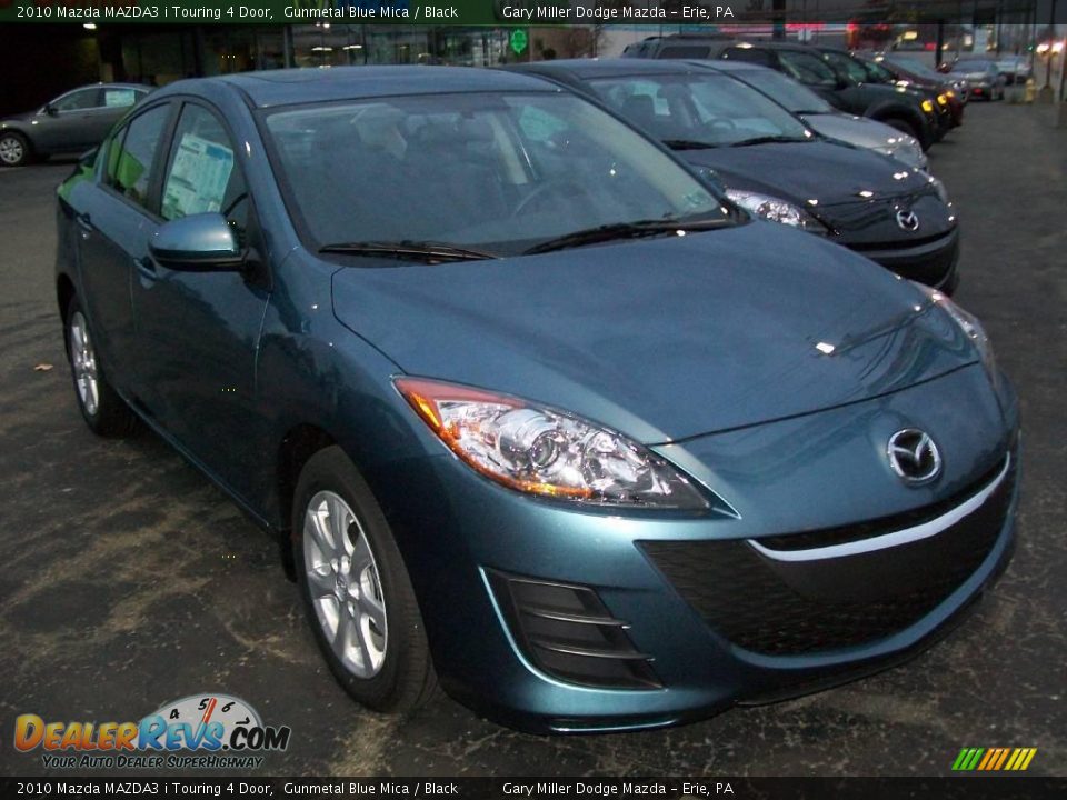 2010 Mazda MAZDA3 i Touring 4 Door Gunmetal Blue Mica / Black Photo #7