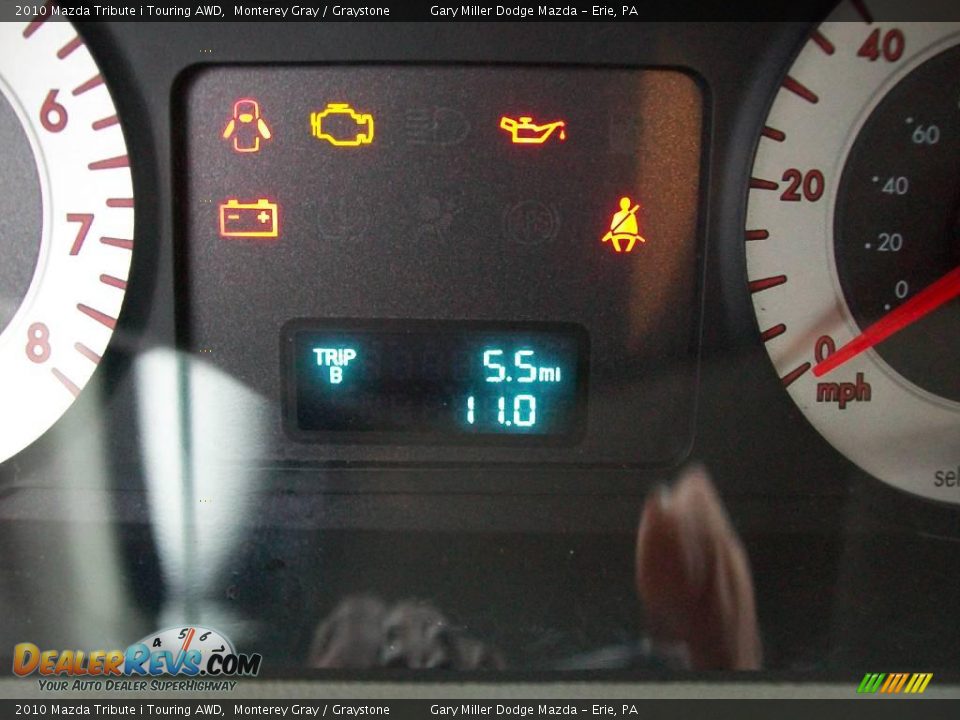 2010 Mazda Tribute i Touring AWD Monterey Gray / Graystone Photo #15