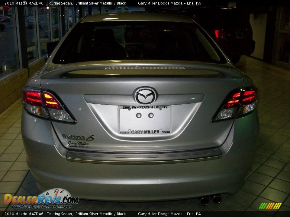 2010 Mazda MAZDA6 i Touring Sedan Brilliant Silver Metallic / Black Photo #3