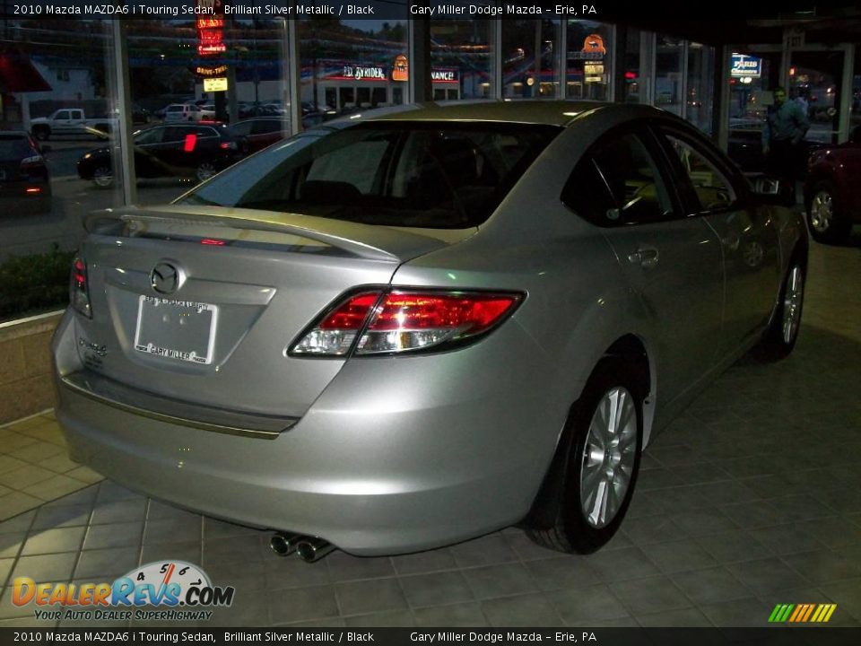 2010 Mazda MAZDA6 i Touring Sedan Brilliant Silver Metallic / Black Photo #5