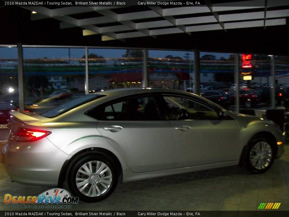 2010 Mazda MAZDA6 i Touring Sedan Brilliant Silver Metallic / Black Photo #6