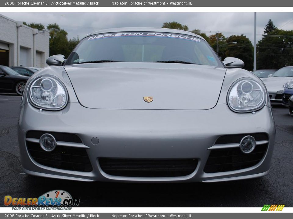 2008 Porsche Cayman S Arctic Silver Metallic / Black Photo #2