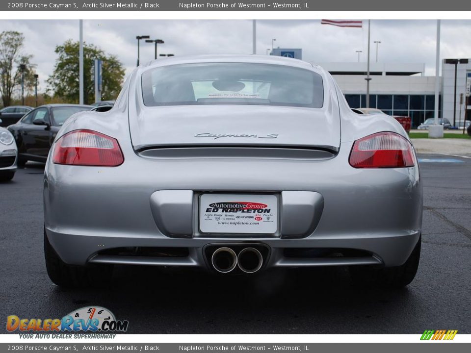2008 Porsche Cayman S Arctic Silver Metallic / Black Photo #6