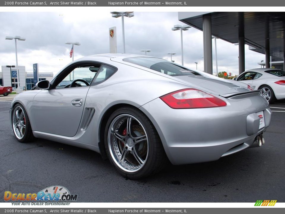 2008 Porsche Cayman S Arctic Silver Metallic / Black Photo #7