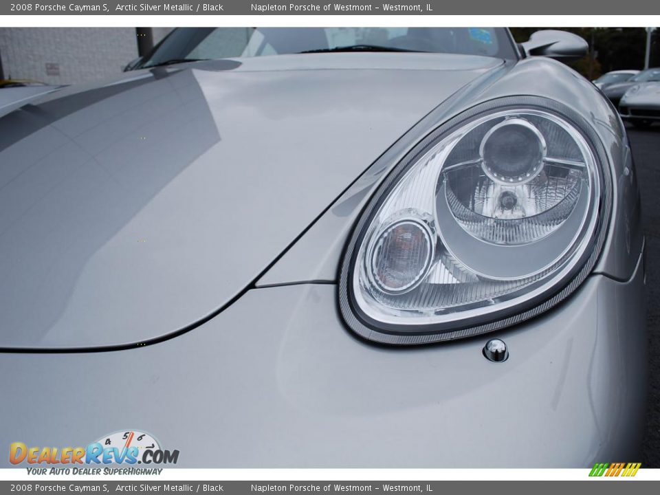 2008 Porsche Cayman S Arctic Silver Metallic / Black Photo #9