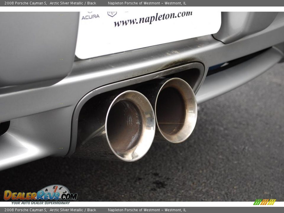 2008 Porsche Cayman S Arctic Silver Metallic / Black Photo #10