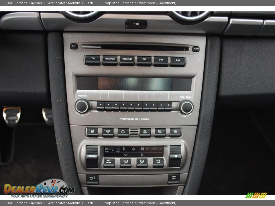 2008 Porsche Cayman S Arctic Silver Metallic / Black Photo #14