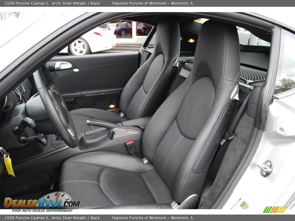2008 Porsche Cayman S Arctic Silver Metallic / Black Photo #16
