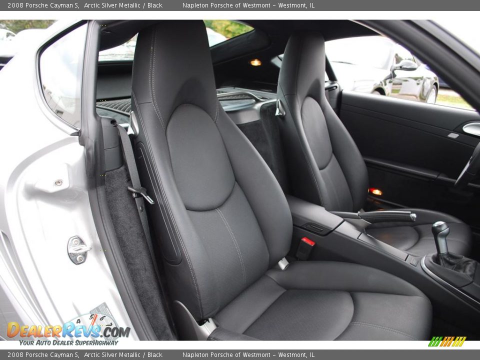 2008 Porsche Cayman S Arctic Silver Metallic / Black Photo #17