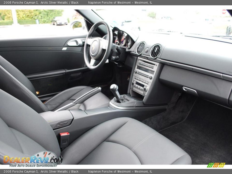 2008 Porsche Cayman S Arctic Silver Metallic / Black Photo #18