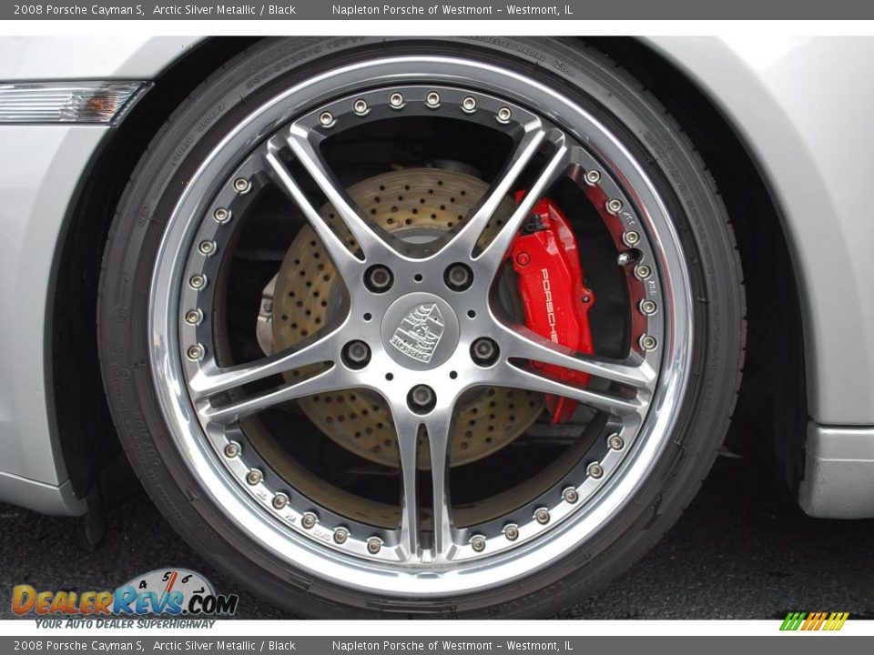 2008 Porsche Cayman S Arctic Silver Metallic / Black Photo #20