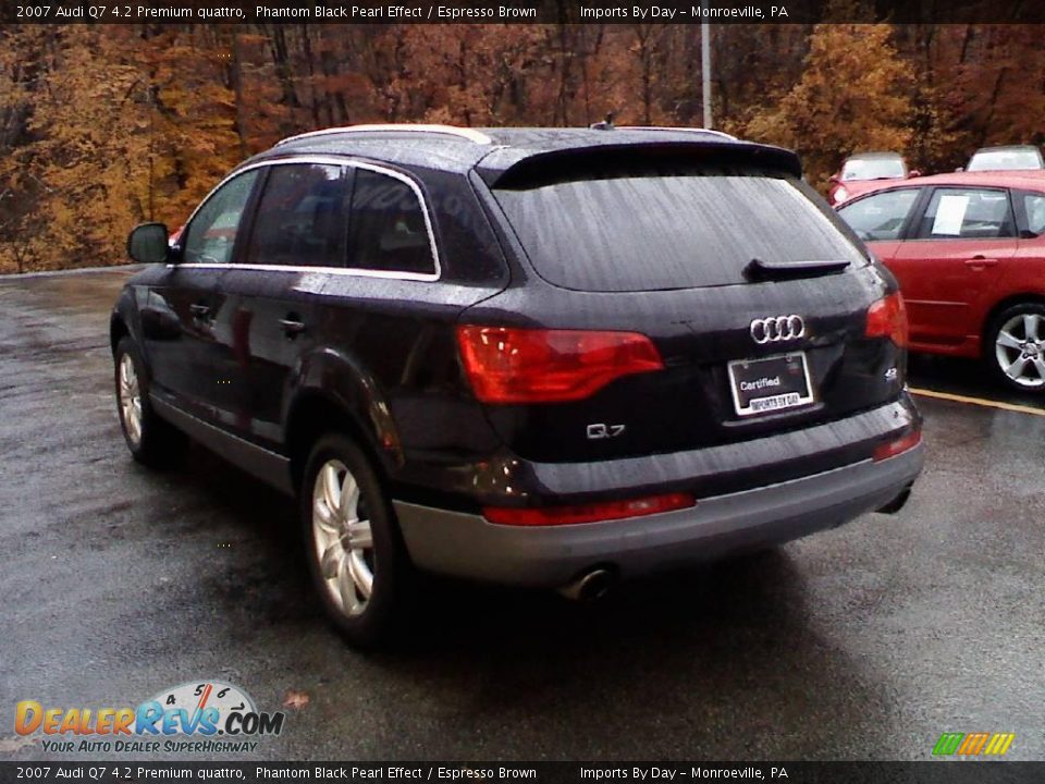 2007 Audi Q7 4.2 Premium quattro Phantom Black Pearl Effect / Espresso Brown Photo #5