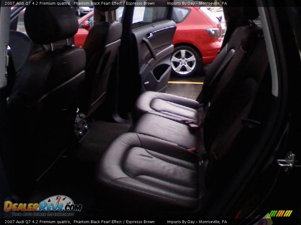 2007 Audi Q7 4.2 Premium quattro Phantom Black Pearl Effect / Espresso Brown Photo #9