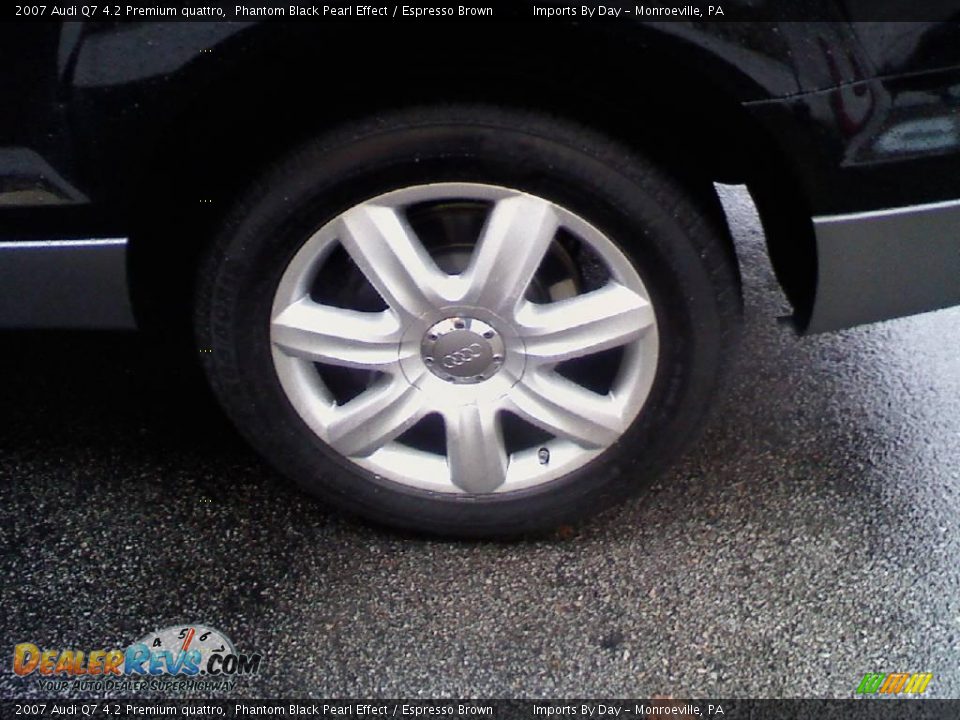 2007 Audi Q7 4.2 Premium quattro Phantom Black Pearl Effect / Espresso Brown Photo #19