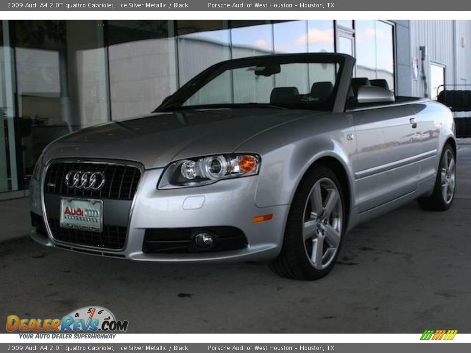 2009 Audi A4 2.0T quattro Cabriolet Ice Silver Metallic / Black Photo #1