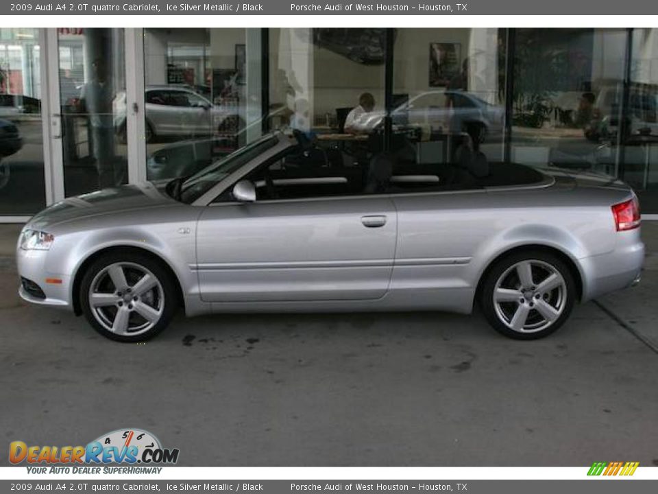 2009 Audi A4 2.0T quattro Cabriolet Ice Silver Metallic / Black Photo #2