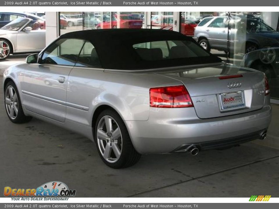 2009 Audi A4 2.0T quattro Cabriolet Ice Silver Metallic / Black Photo #3