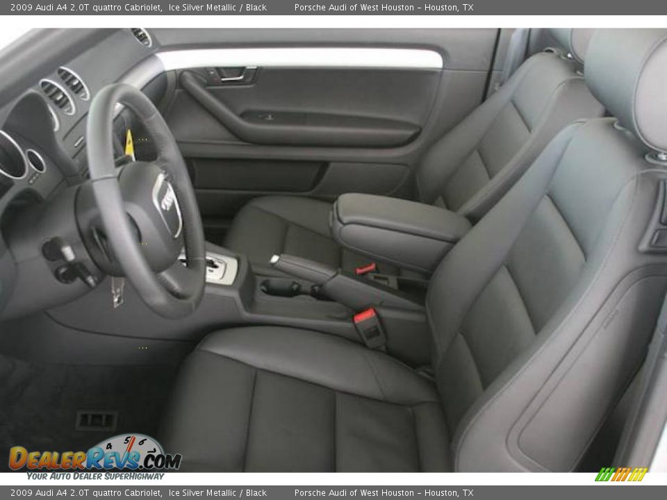 2009 Audi A4 2.0T quattro Cabriolet Ice Silver Metallic / Black Photo #4