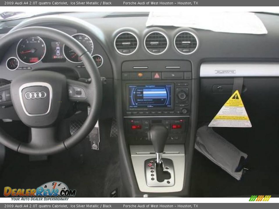 2009 Audi A4 2.0T quattro Cabriolet Ice Silver Metallic / Black Photo #5