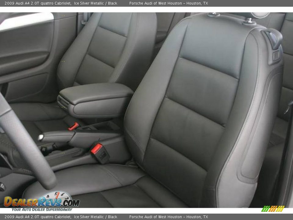 2009 Audi A4 2.0T quattro Cabriolet Ice Silver Metallic / Black Photo #6