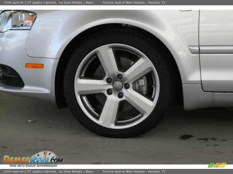 2009 Audi A4 2.0T quattro Cabriolet Ice Silver Metallic / Black Photo #9